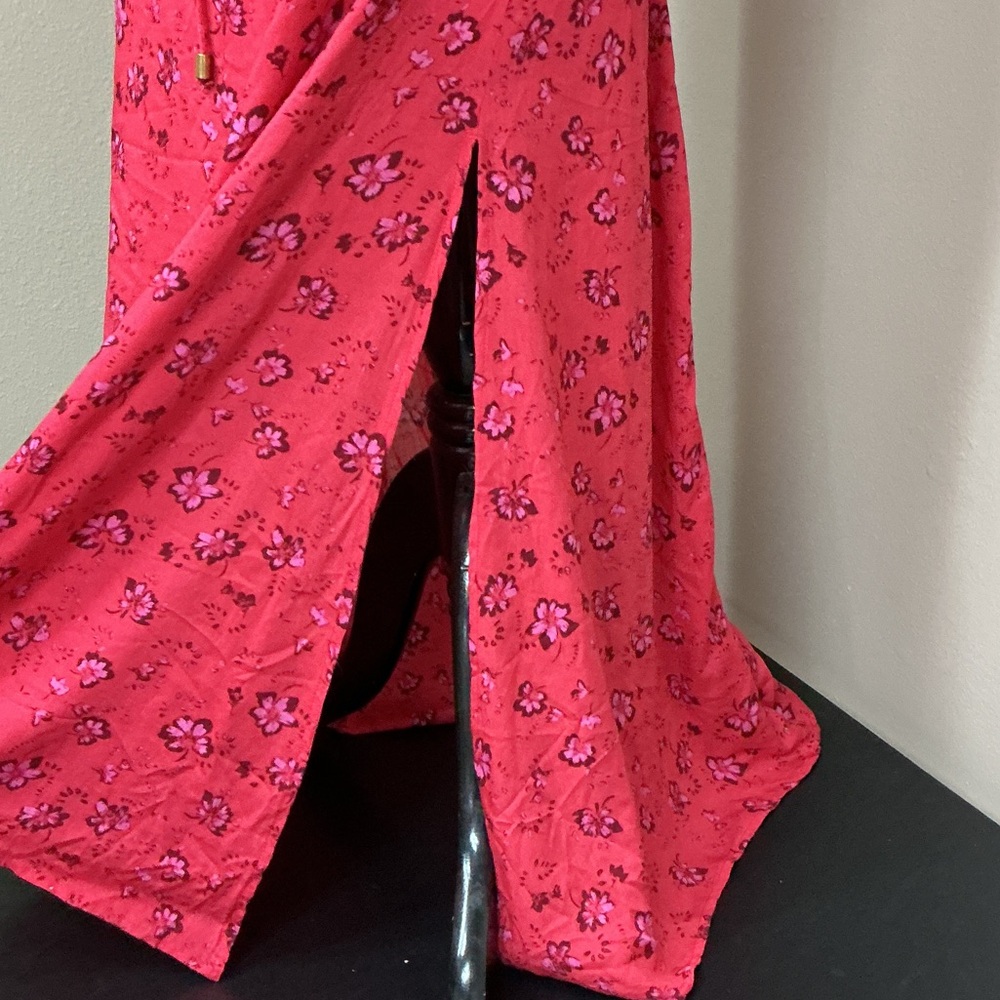 Free People Boho Floral Red Women's 2p  Skirt /matching Top. Festival , cottage - Picture 7 of 15